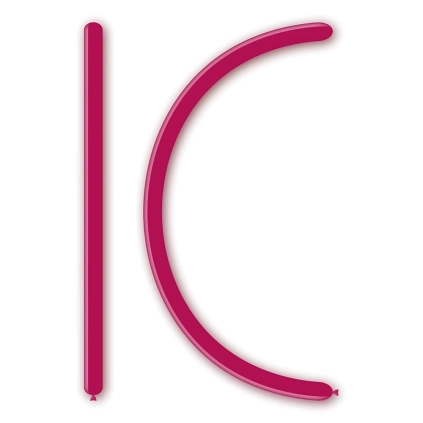 Palloncini modellabili D2 160 classic line pastello fucsia 07, 100pz.