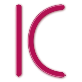 Palloncini modellabili D4 260 classic line pastello fucsia 07, 100pz.