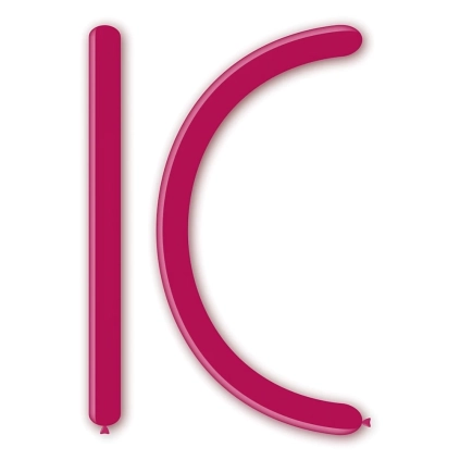 Palloncini modellabili D4 260 classic line pastello fucsia 07, 100pz.