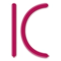 Palloncini modellabili D4 260 classic line pastello fucsia 07, 100pz.