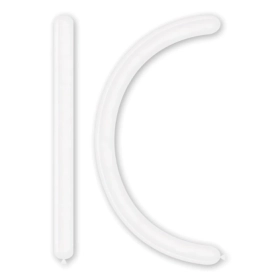 Palloncini modellabili D4 260 classic line pastello bianco 10, 100pz.