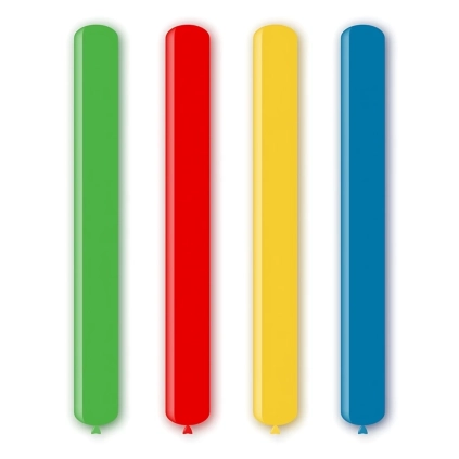 Palloncini modellabili D6 360 classic line pastello colori assortiti, 100pz.