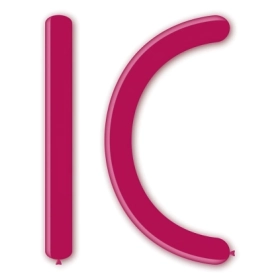 Palloncini modellabili D6 360 classic line pastello fucsia 07, 100pz.