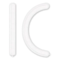Palloncini modellabili D6 360 classic line pastello bianco 10, 100pz.