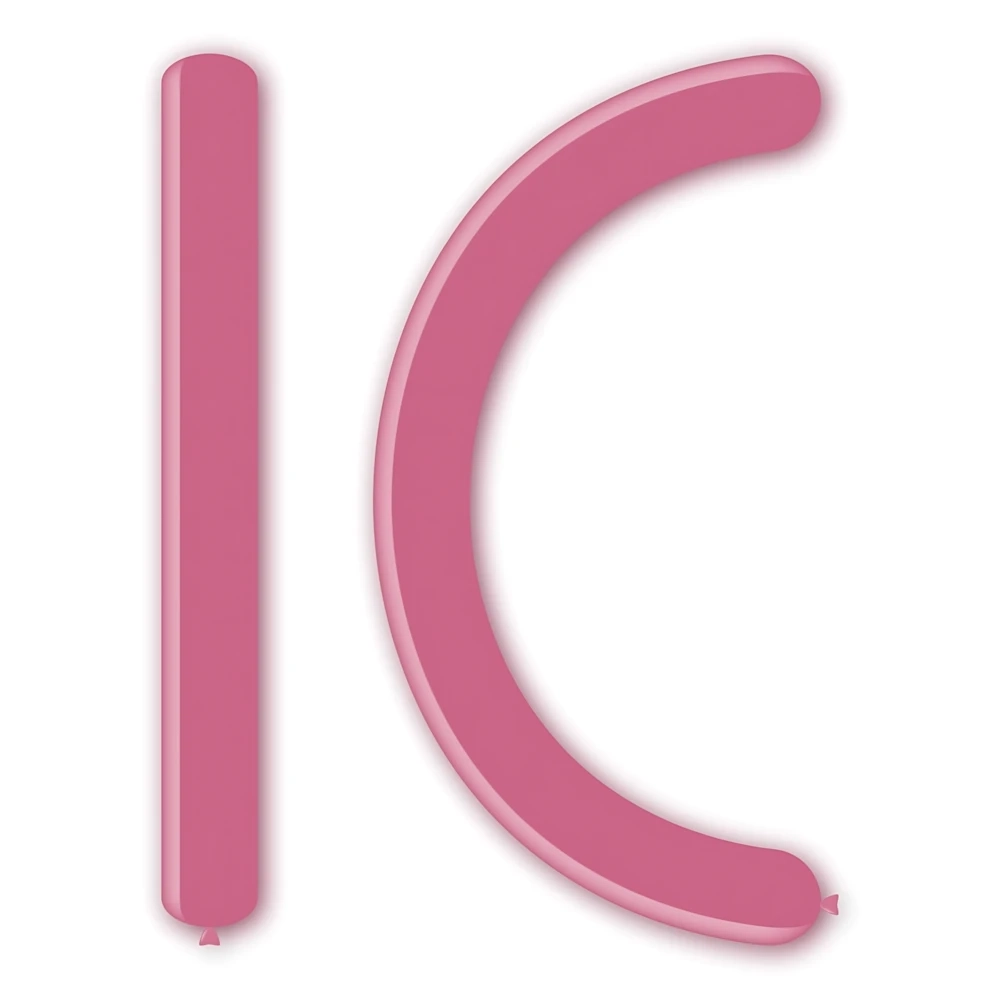 Palloncini modellabili D6 360 classic line pastello rosa 26, 100pz.