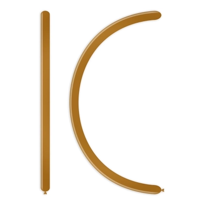 Palloncini modellabili D2 160 classic line metallizzati oro 66, 100pz.