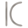 Palloncini modellabili D4 260 classic line metallizzati argento 68, 100pz.