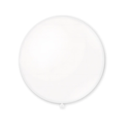 Palloncini classic line pastello 33" (86cm) bianco 10, 1pz.