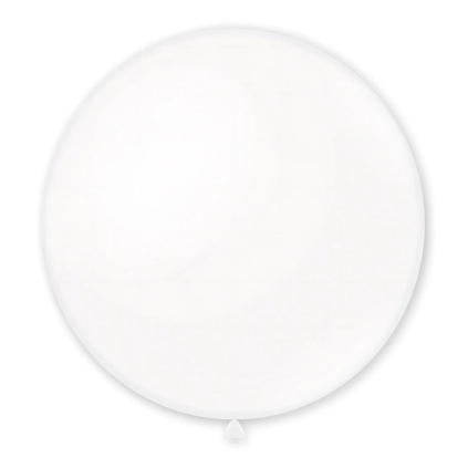 Palloncini classic line pastello 60" (159cm) bianco 10, 1pz.