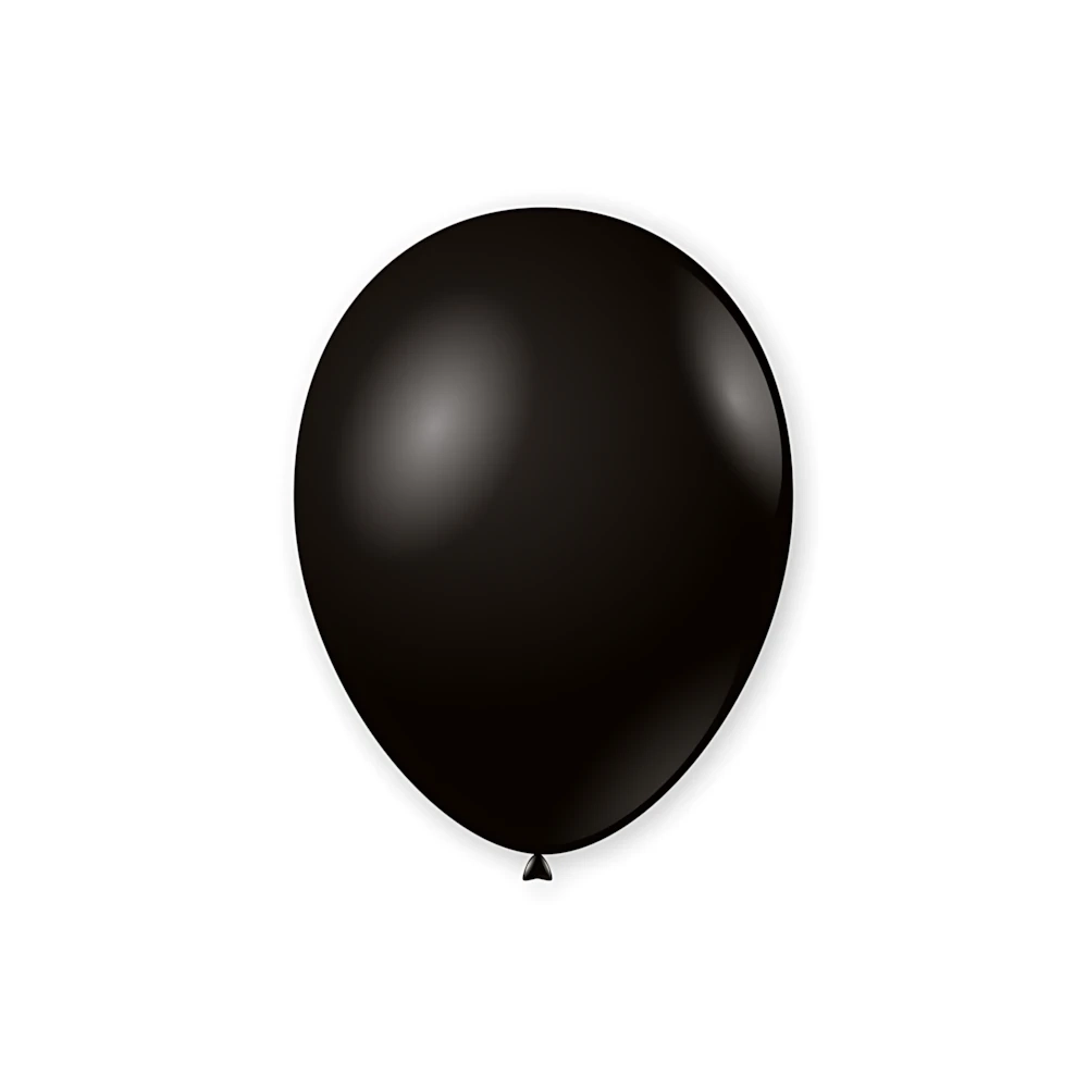 Palloncini classic line pastello 10" (26cm) nero 15, 100pz.