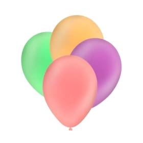 Palloncini classic line fluo 12" (30cm) assortiti, 100pz.