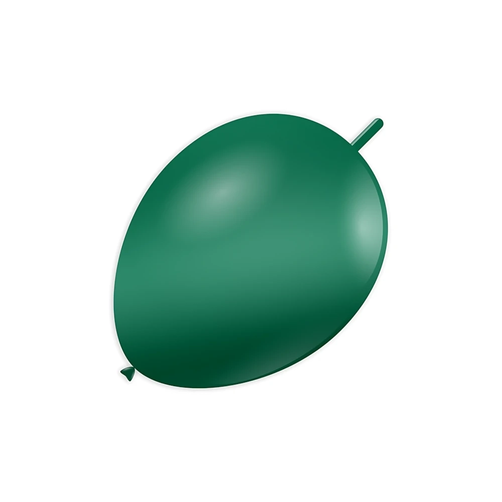 Palloncini link classic line metallizzati 13" (33cm) verde 55, 100pz.