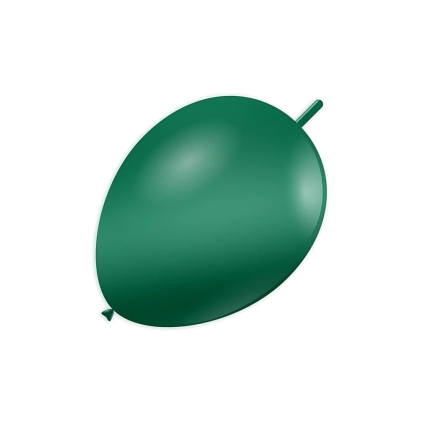 Palloncini link classic line metallizzati 13" (33cm) verde 55, 100pz.