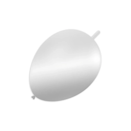 Palloncini link classic line metallizzati 13" (33cm) bianco 62, 100pz.