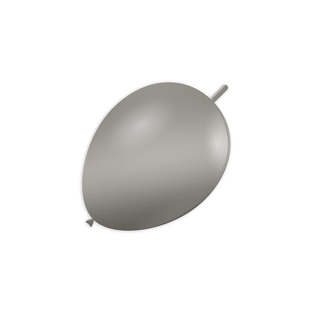 Palloncini link classic line metallizzati 6" (15cm) argento 68, 100pz.