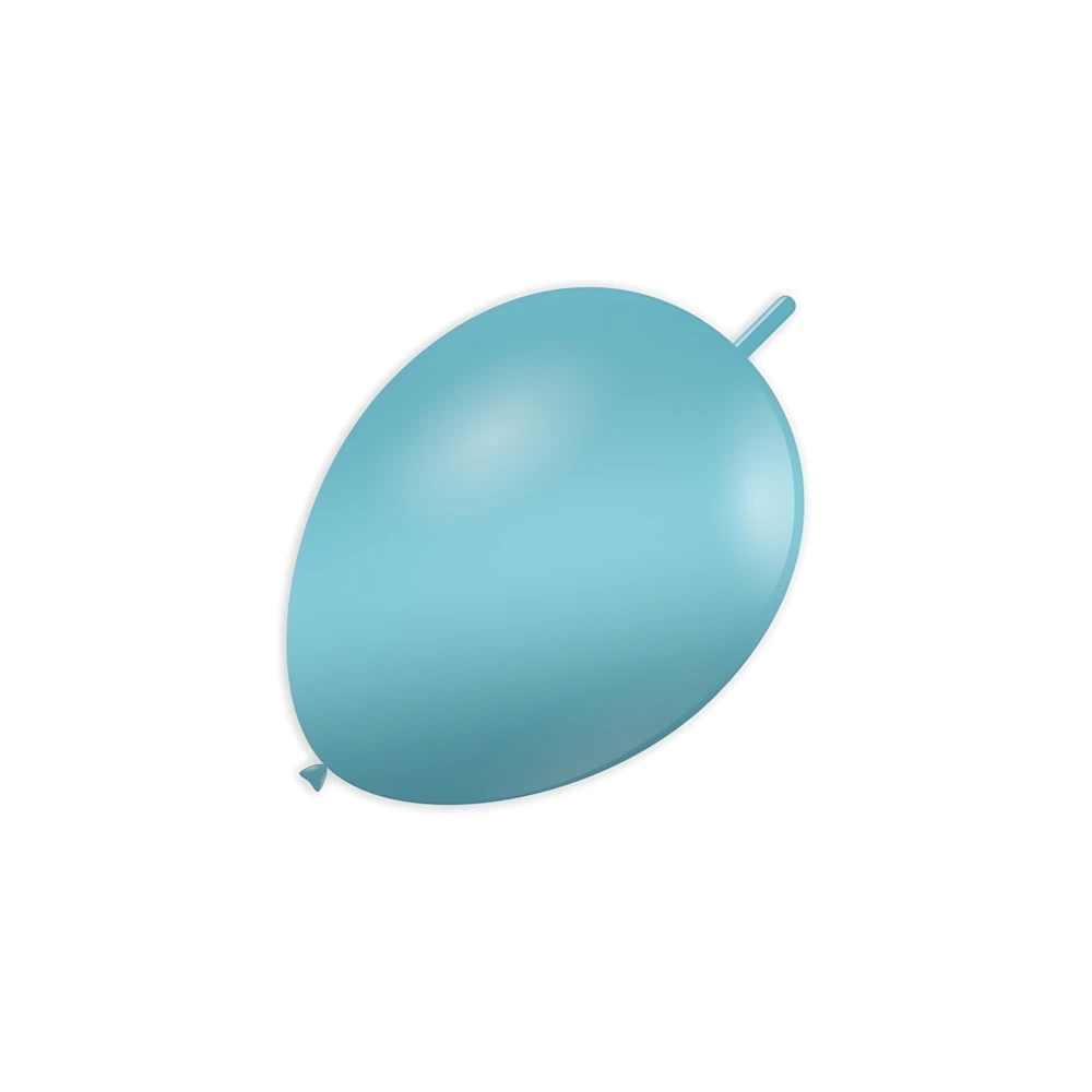 Palloncini link classic line metallizzati 6" (15cm) celeste 80, 100pz.