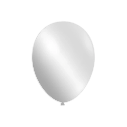 Palloncini classic line metallizzati 12" (30cm) bianco 62, 100pz.