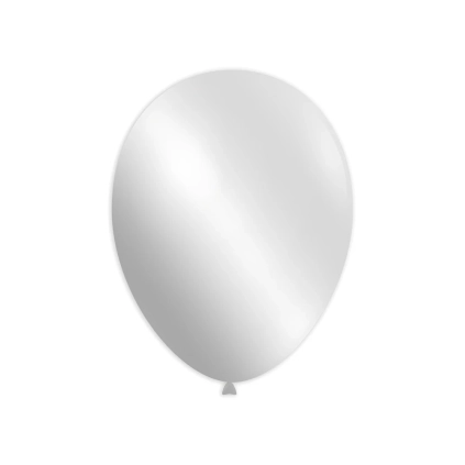 Palloncini classic line metallizzati 13" (33cm) bianco 62, 100pz.