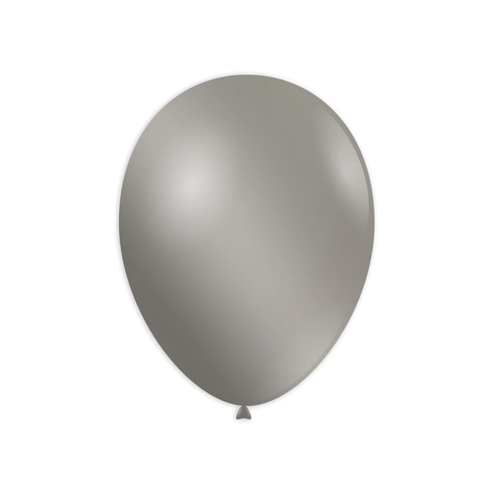 Palloncini classic line metallizzati 13" (33cm) argento 68, 100pz.