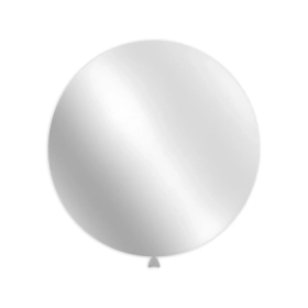 Palloncini classic line metallizzati 33" (86cm) bianco 62, 1pz.