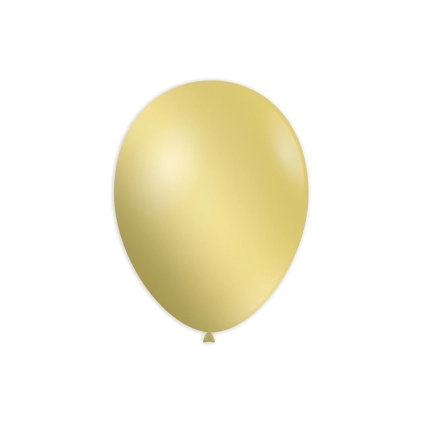 Palloncini classic line metallizzati 10" (26cm) mostarda 65, 100pz.
