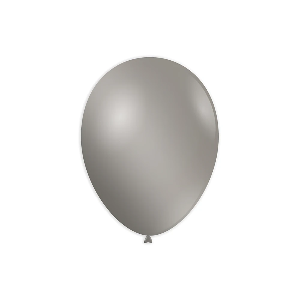 Palloncini classic line metallizzati 10" (26cm) argento 68, 100pz.