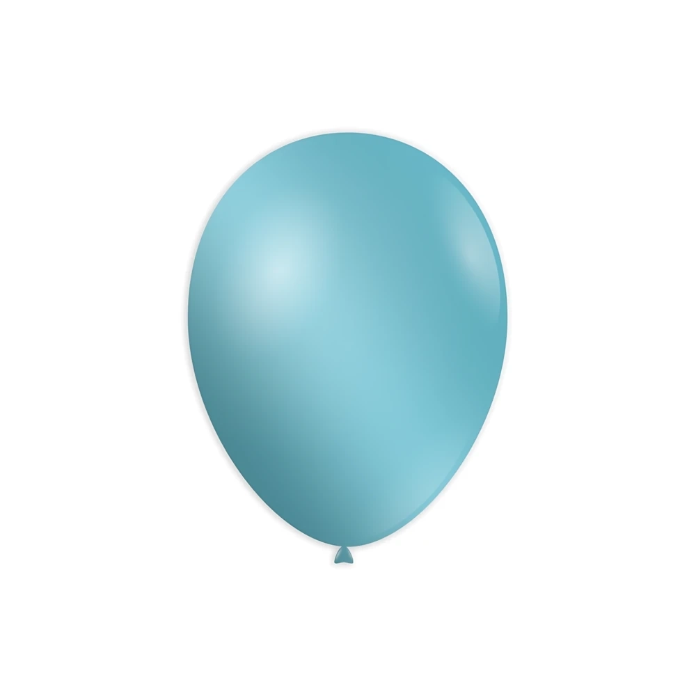Palloncini classic line metallizzati 10" (26cm) celeste 80, 100pz.