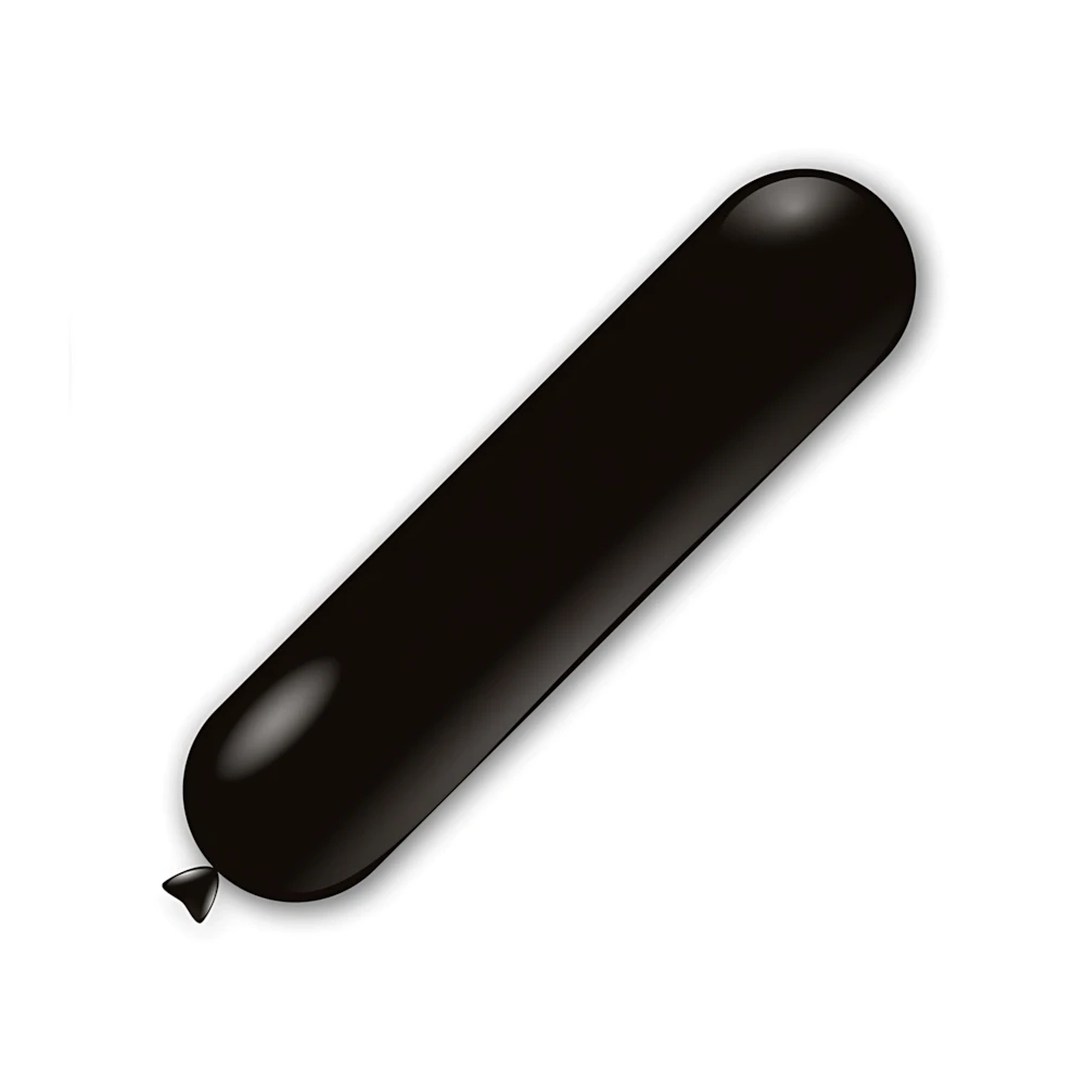 Palloncini zeppelin classic line pastello 42x170x130cm nero 15, 1pz.