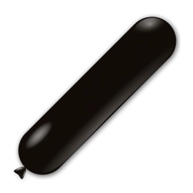 Palloncini zeppelin classic line pastello 53x250x160cm nero 15, 1pz.