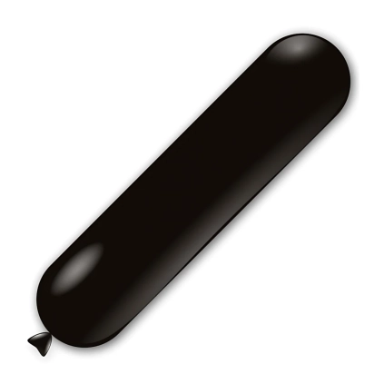 Palloncini zeppelin classic line pastello 53x250x160cm nero 15, 1pz.