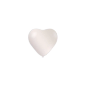 Palloncini cuore classic line metallizzati 5" (13cm) perla 60, 100pz.
