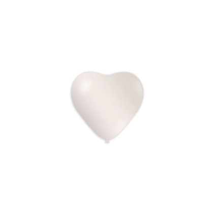 Palloncini cuore classic line metallizzati 5" (13cm) perla 60, 100pz.