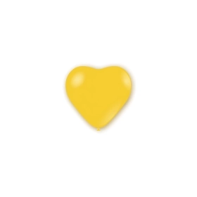 Palloncini cuore classic line pastello 5" (13cm) giallo 11, 100pz.