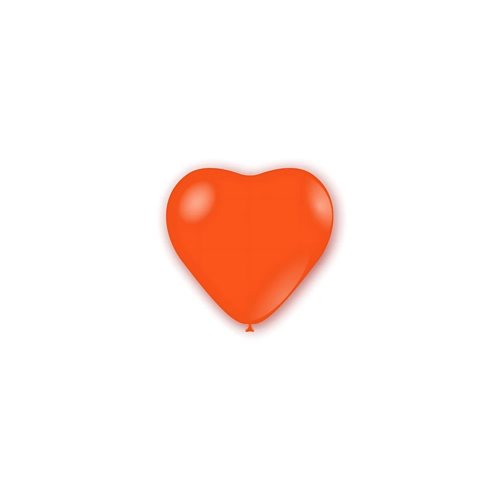 Palloncini cuore classic line pastello 5" (13cm) arancio 14, 100pz.