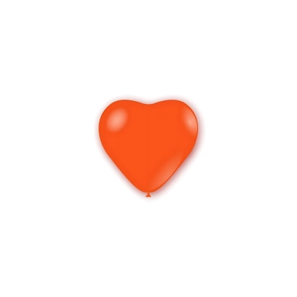 Palloncini cuore classic line pastello 5" (13cm) arancio 14, 100pz.