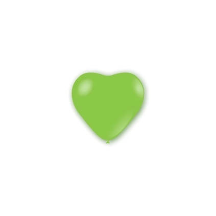 Palloncini cuore classic line pastello 5" (13cm) verde 18, 100pz.