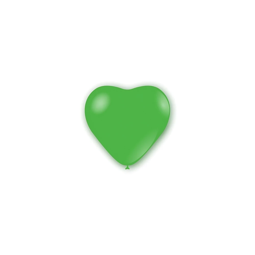 Palloncini cuore classic line pastello 5" (13cm) verde 22, 100pz.