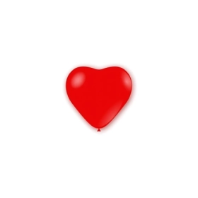 Palloncini cuore classic line pastello 5" (13cm) rosso 28, 100pz.