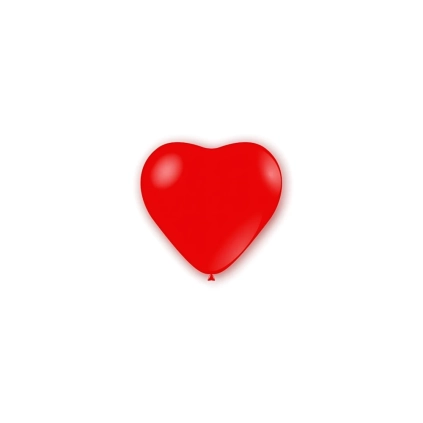 Palloncini cuore classic line pastello 5" (13cm) rosso 28, 100pz.