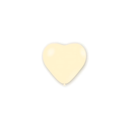 Palloncini cuore classic line pastello 5" (13cm) avorio 37, 100pz.