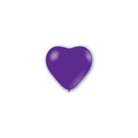 Palloncini cuore classic line pastello 5" (13cm) viola 84, 100pz.