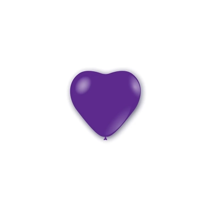 Palloncini cuore classic line pastello 5" (13cm) viola 84, 100pz.