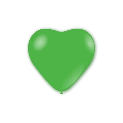Palloncini cuore classic line pastello 17" (43cm) verde 22, 50pz.