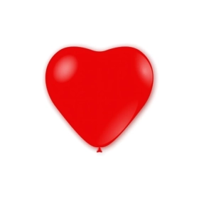 Palloncini cuore classic line pastello 17" (43cm) rosso 28, 50pz.