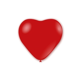 Palloncini cuore classic line cristallo 17" (43cm) rosso 32, 50pz.
