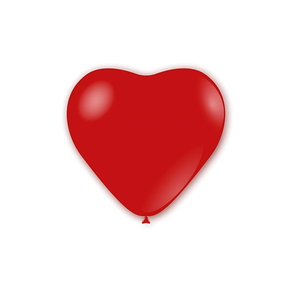 Palloncini cuore classic line cristallo 17" (43cm) rosso 32, 50pz.