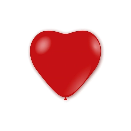 Palloncini cuore classic line cristallo 17" (43cm) rosso 32, 50pz.