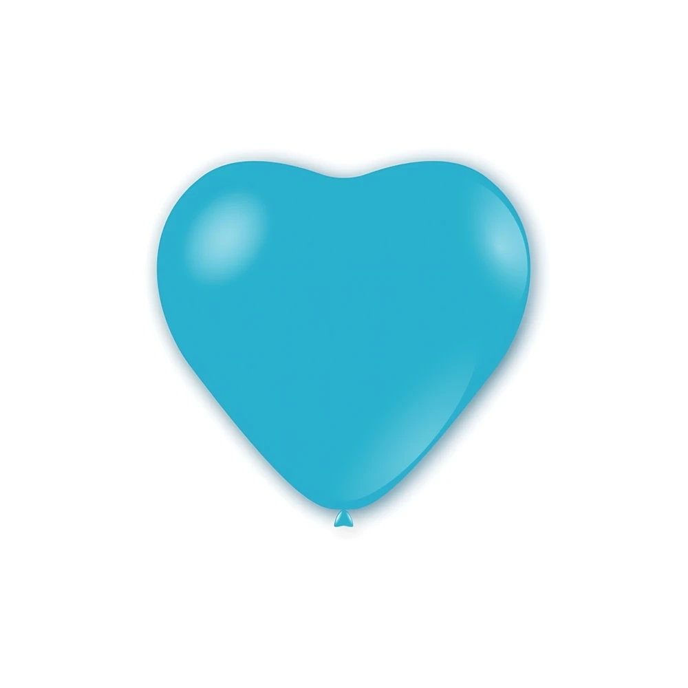 Palloncini cuore classic line pastello 17" (43cm) celeste 46, 50pz.