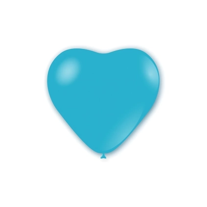 Palloncini cuore classic line pastello 17" (43cm) celeste 46, 50pz.