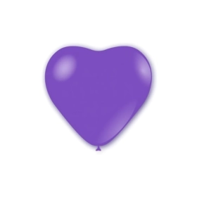 Palloncini cuore classic line pastello 17" (43cm) lavanda 49, 50pz.
